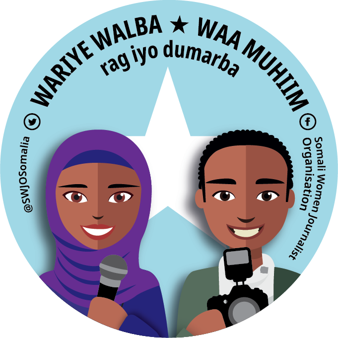 Sticker for SWJO-camapign in somali